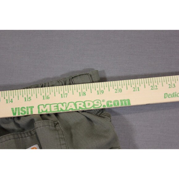 Carhartt Green Ripstop Scrub Trousers Cargo Pants Men's Size XL 38" X 29" - Picture 7 of 9